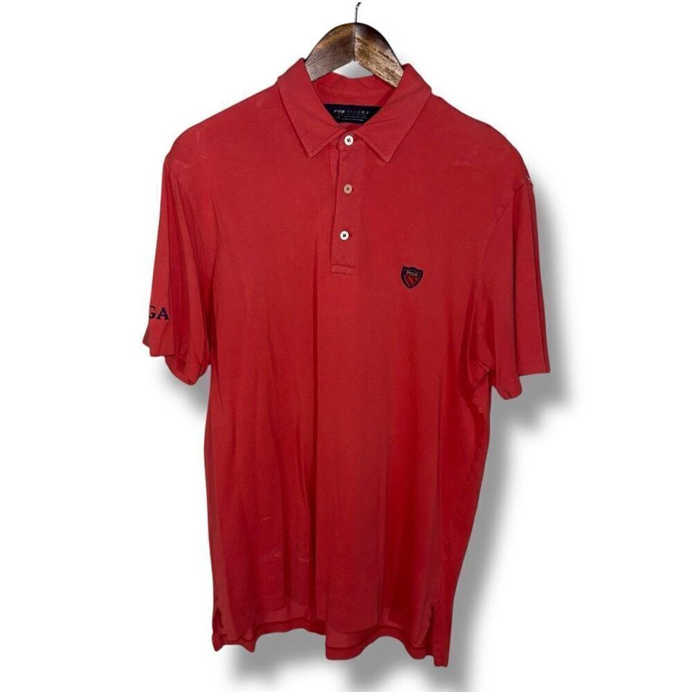 Polo Ralph Lauren Golf Red Pique Mesh Polo Shirt M